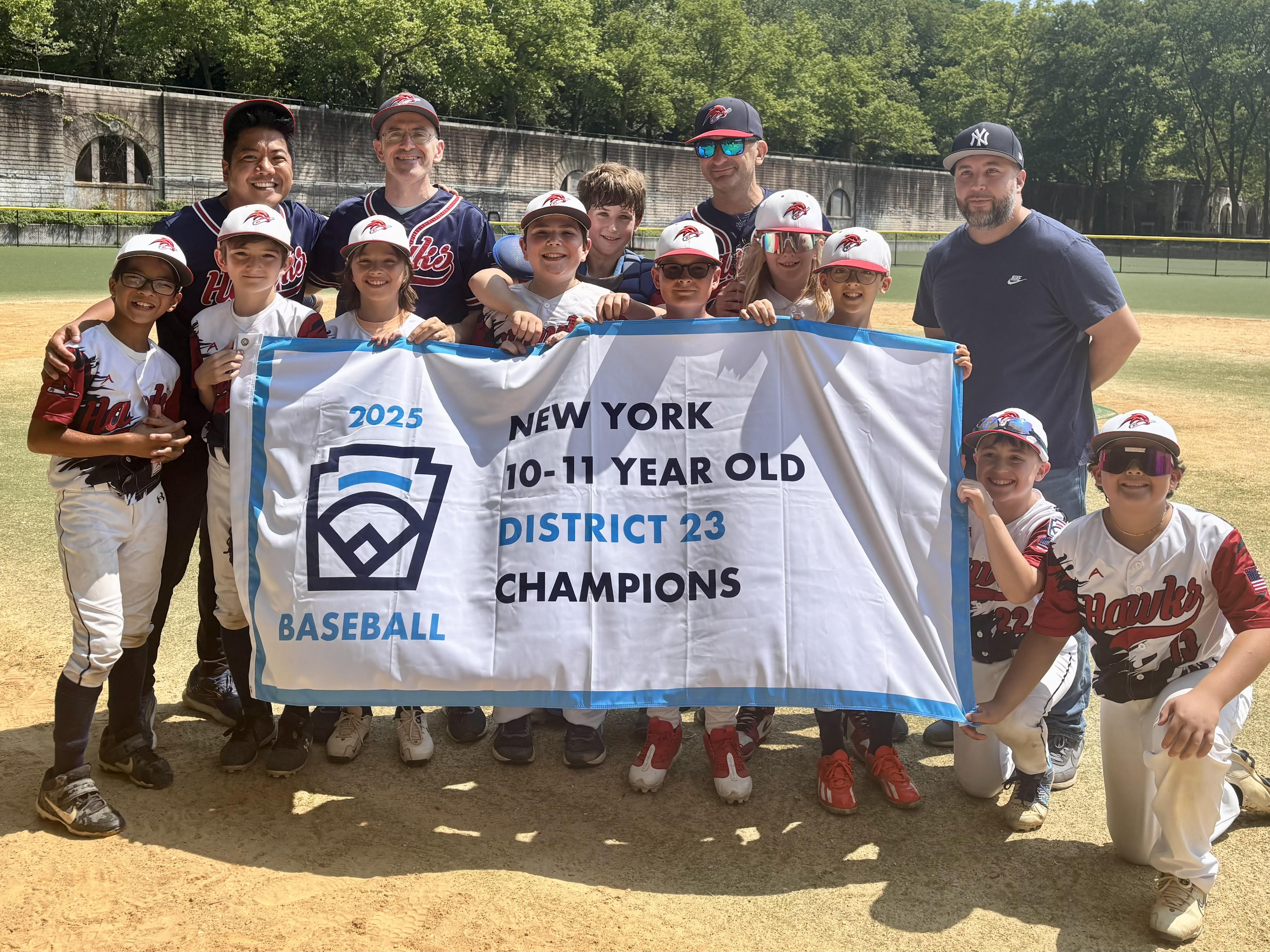 11U HAWKS WIN THE DISTRICT 23 CHAMPIONSHIP!