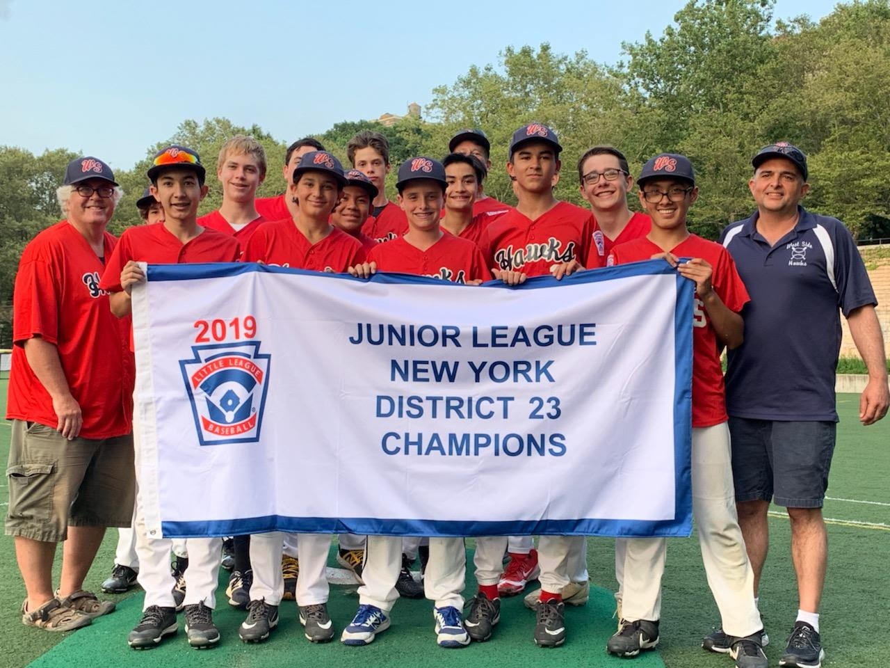 West Side's Juniors Baseball Tournament Team Wins District 23 Championship!