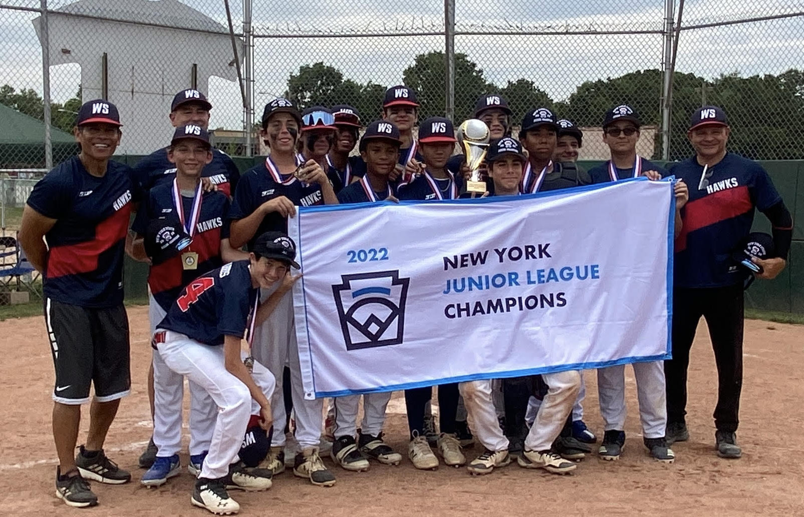 West Side Little League Hawks are New York State Junior Baseball Champions!