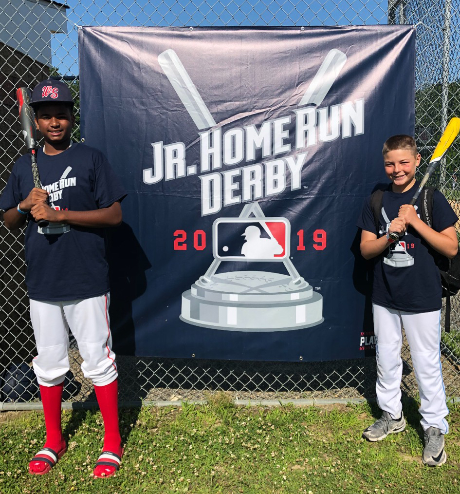 West Side Little League's own Matty Herlick and Omar Dominguez competed in the Regional MLB Jr. Home Run competition